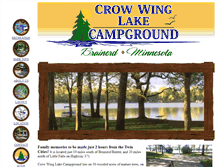 Tablet Screenshot of crowwingcamp.com